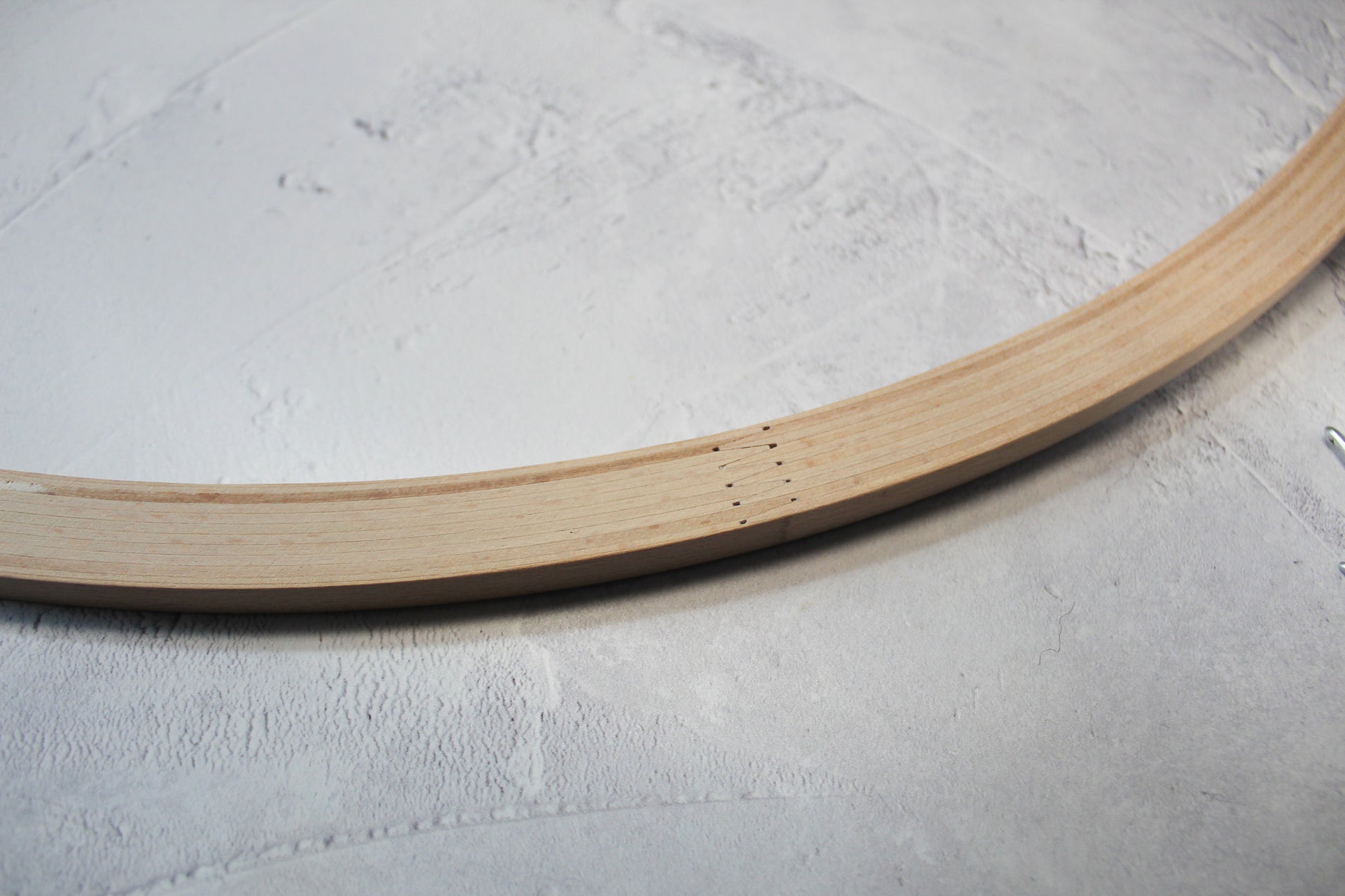Beautiful beech hula hoop, craft ring, wooden ring, for crochet, macrame or other craft.